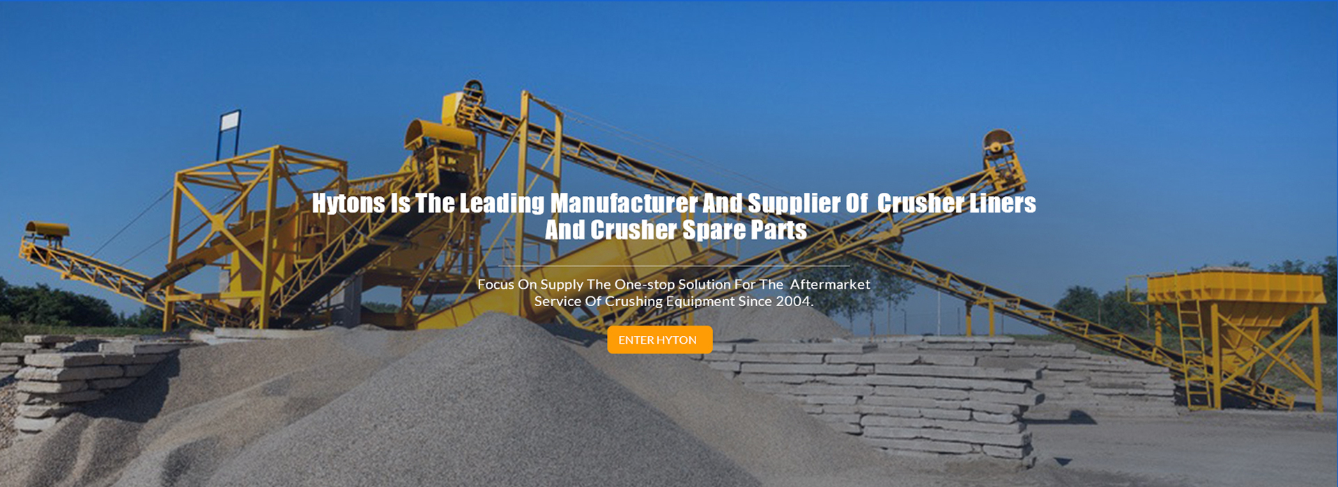 Application of impact crusher parts